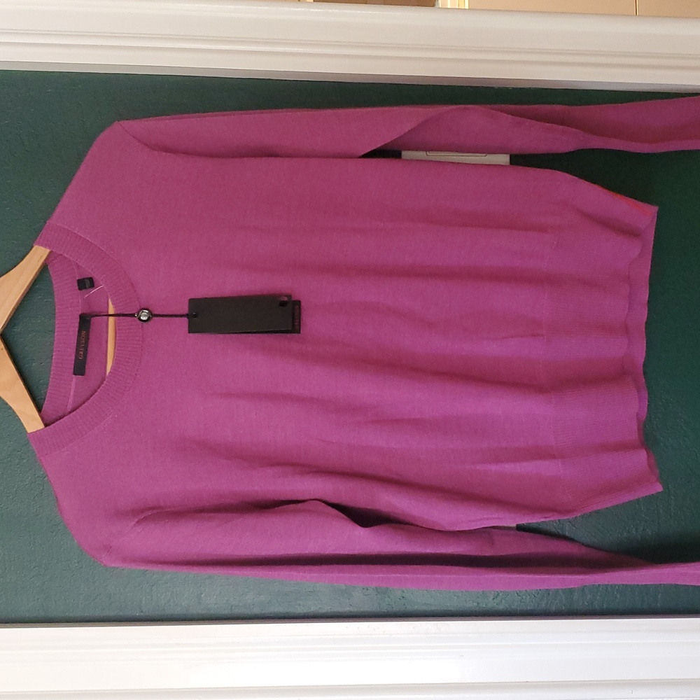 Greyson Leith Crew Neck Sweater Silk And Wool